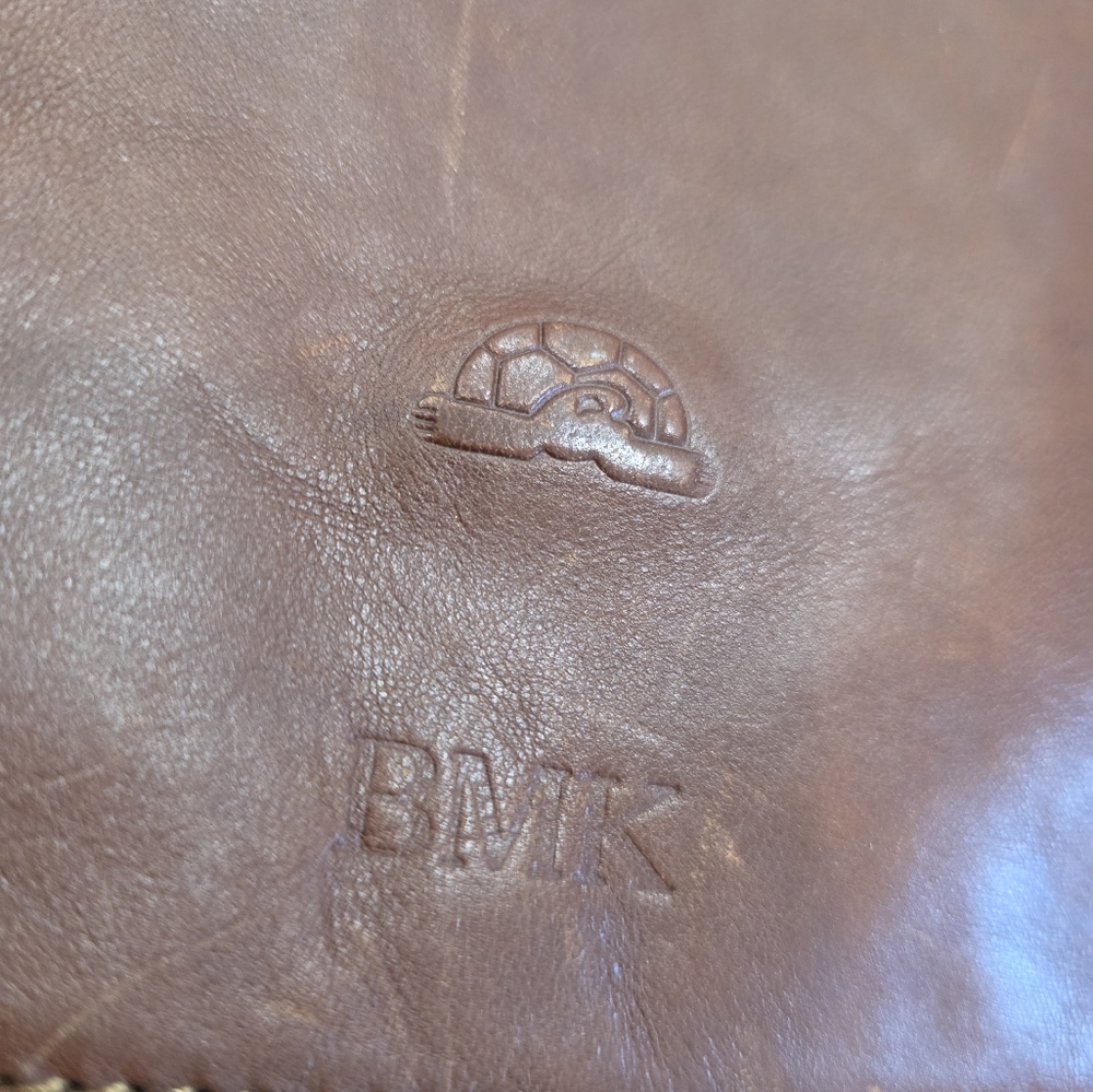 Tony Perrotti Brown Leather Briefcase Laptop Office Busines Bag Messenger Classy - Picture 8 of 16
